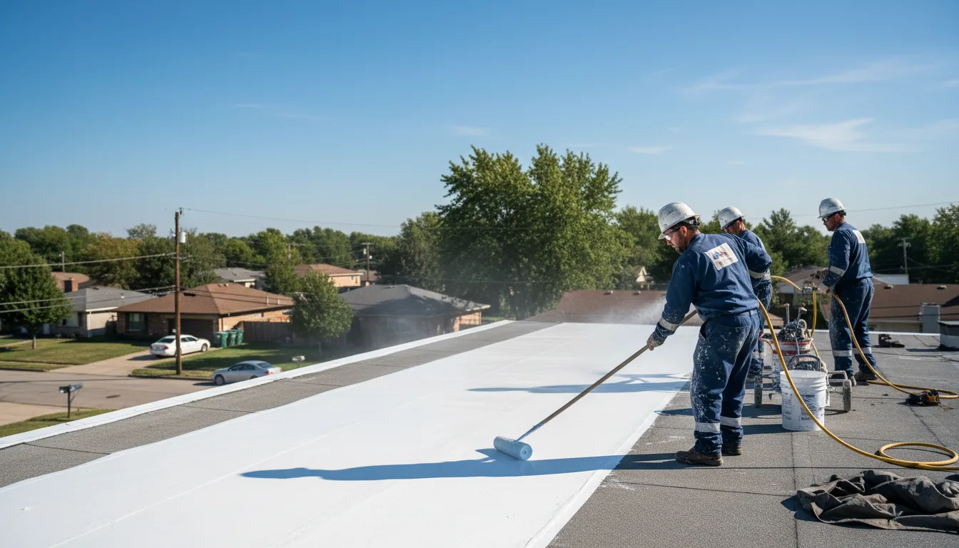 Commercial roof coating in Winters, TX near me